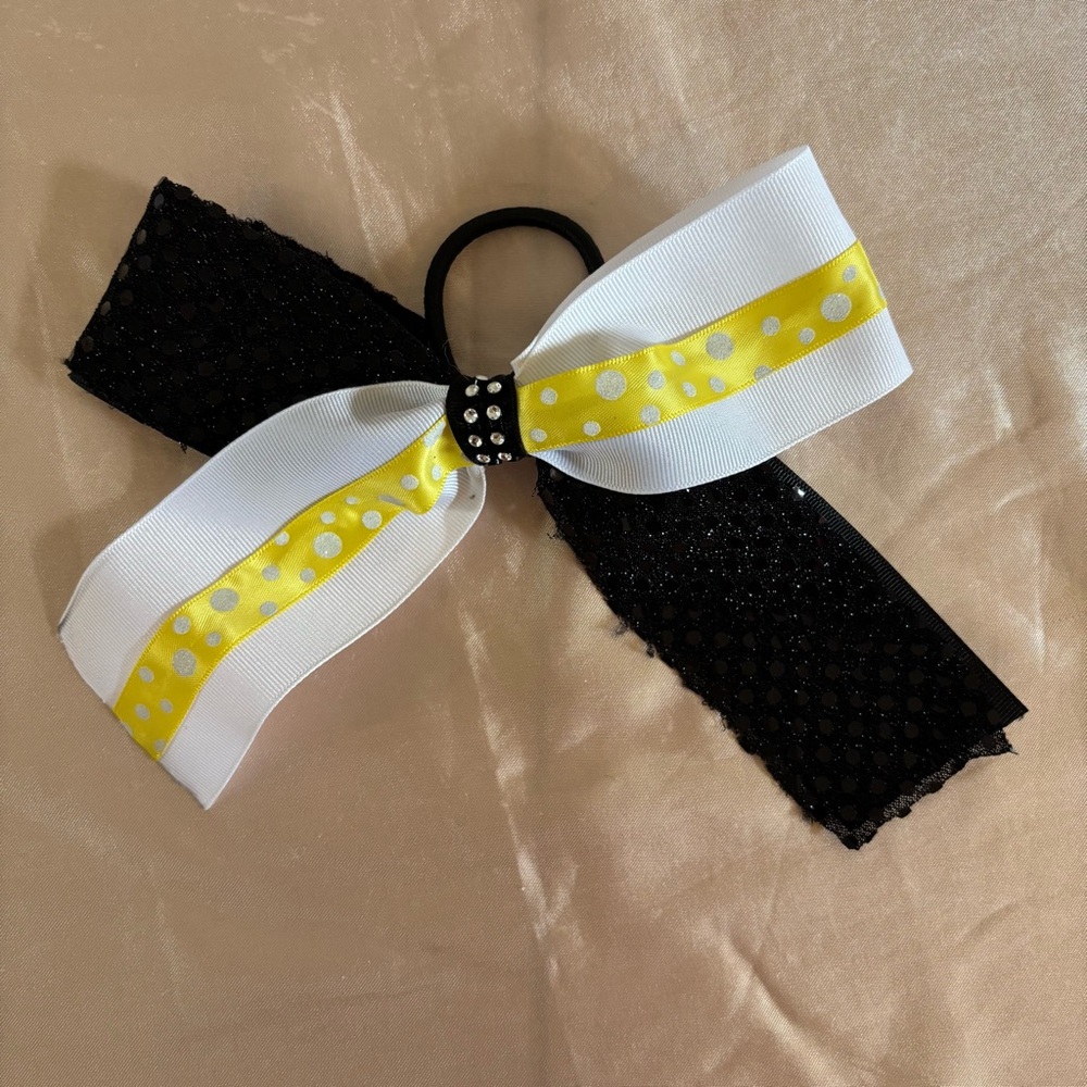 7 Colorful Cheer Dance Hair Bows Lot - Picture 8 of 8